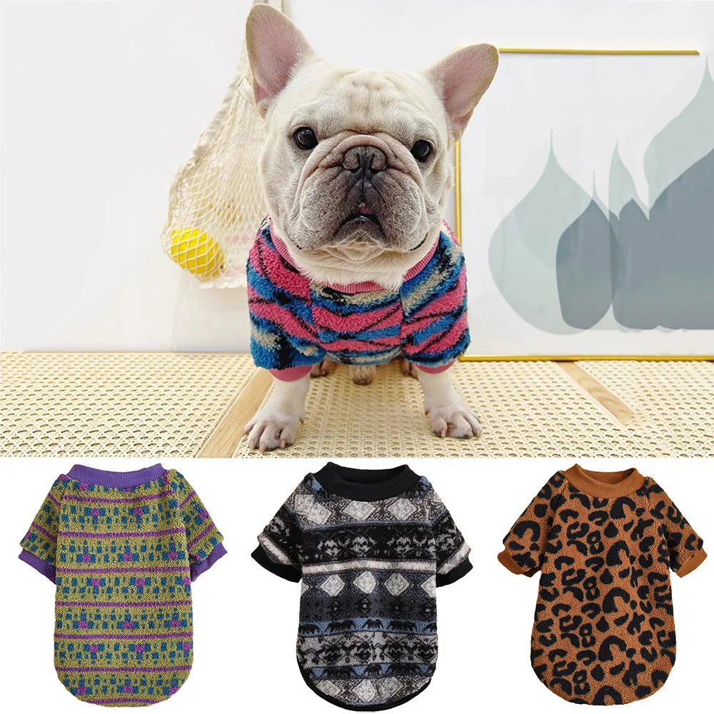 Cozy and Stylish Fashion French Bulldog Sweater - Perfect Warmth for Your Small Dog This Autumn/Winter!